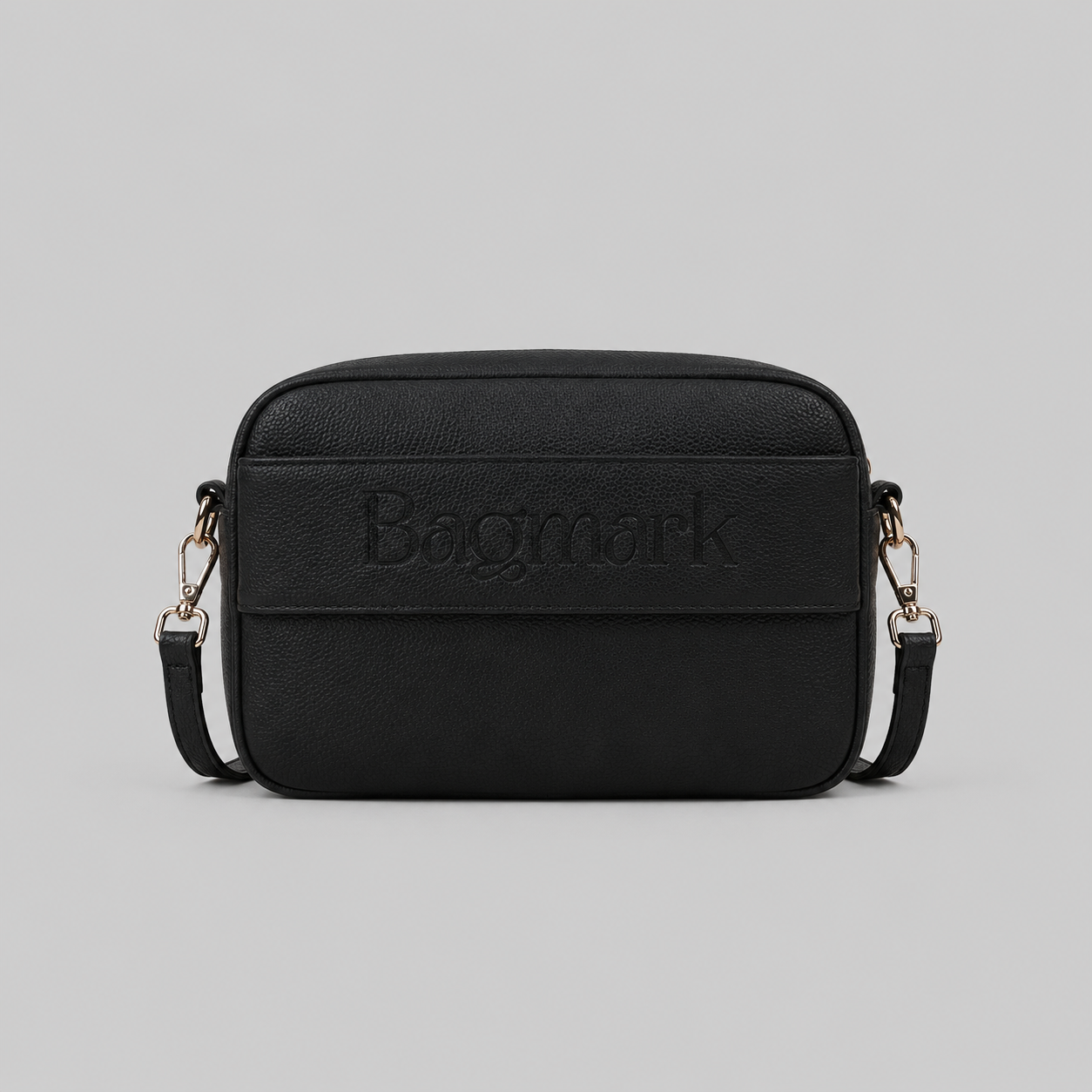 The Daily bag in Black bookmark-inspired crossbody bag
