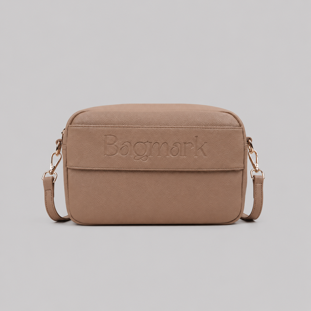The Daily bag in Camel bookmark-inspired crossbody bag