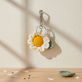 Hand Woven Crochet Charm - Daisy