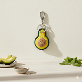Hand Woven Crochet Charm - Avocado